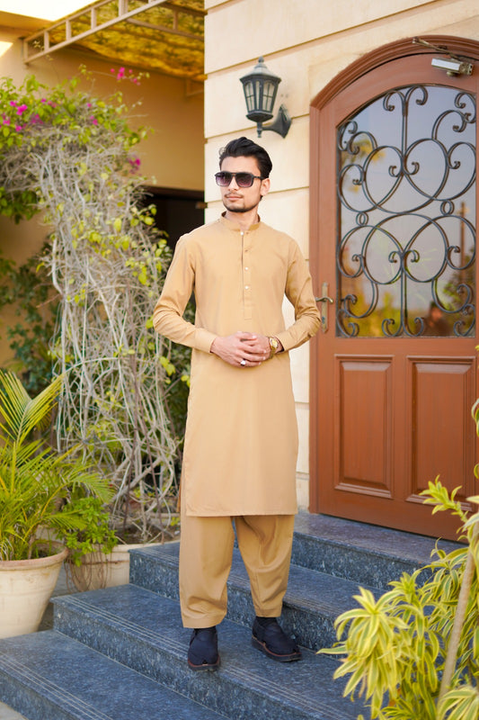 Camel Kameez Shalwar